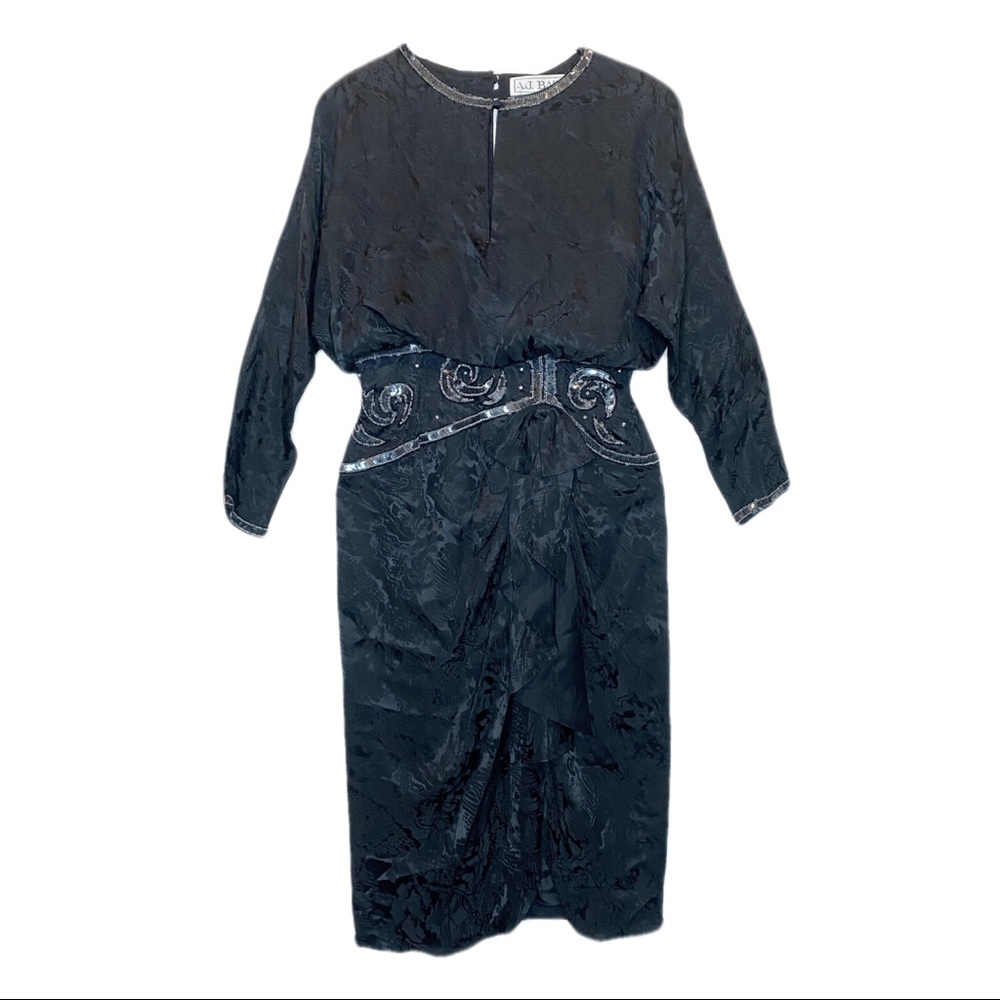 1990s AJ BARI Vintage Evening Dress
